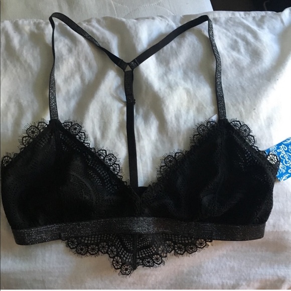 NWT Free People Swept Away Soft black Bra small - Picture 3 of 6